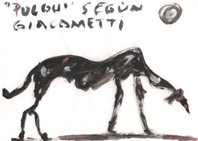 autorretrato de pulgu a la manera de giacometty copyright nel amaro courtesy from the artist to klauss van damme all rights reserved